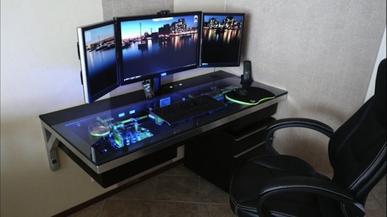 all in one computer desk