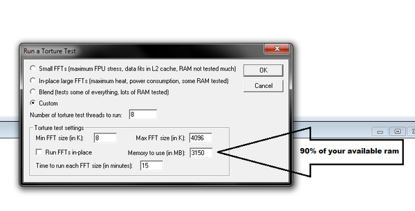 Best Prime95 Settings Example