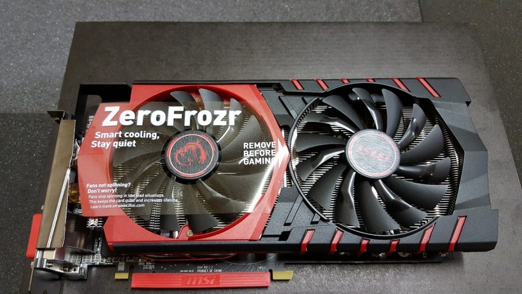 R9 380 Front off angle