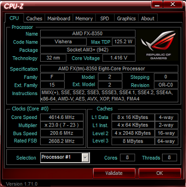 4.6Ghz 8350 CPU-Z