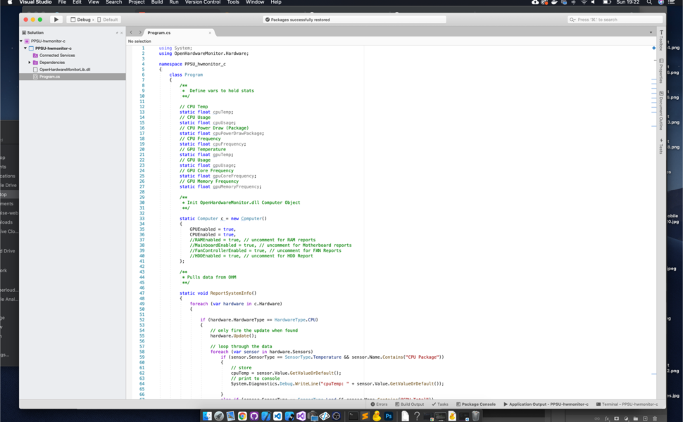 Open Hardware Monitor code breakdown