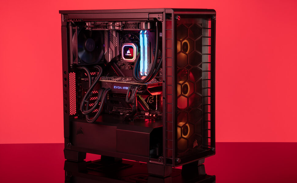 Aircooled pc with custom aio watercooler