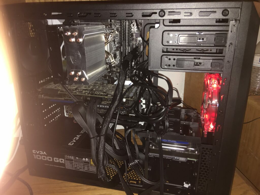 poor pc cable management