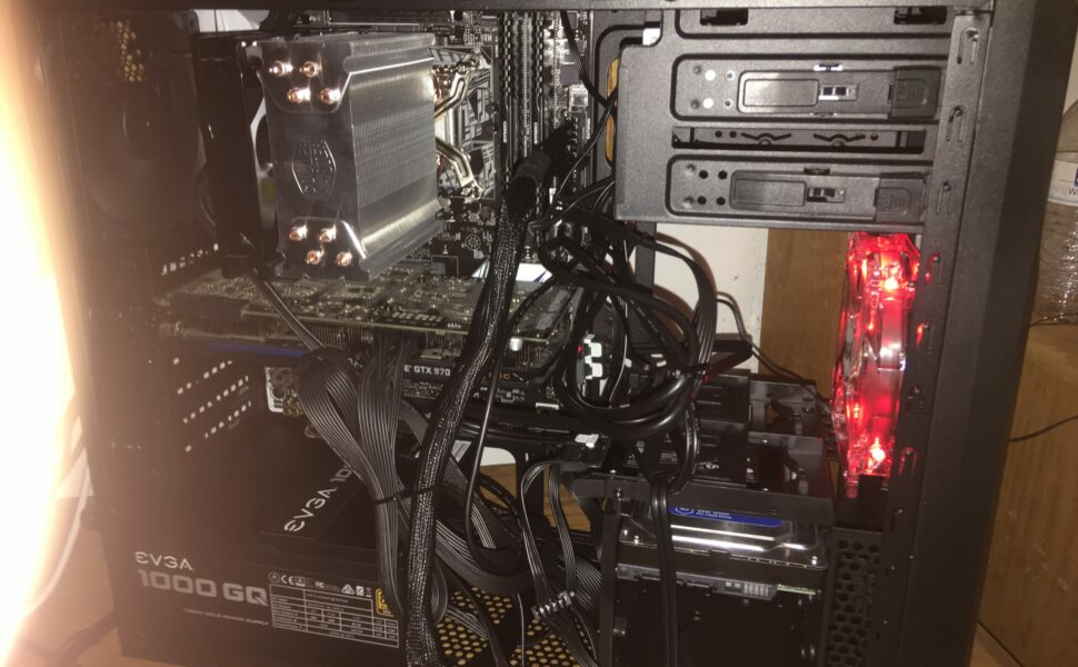 poor pc cable management