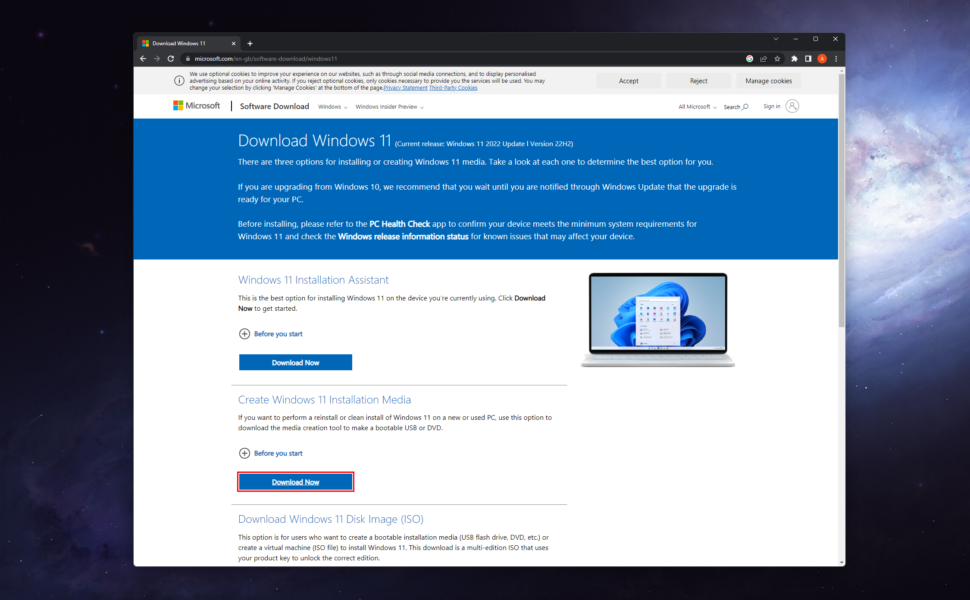 How to download the Windows 11 Installation Tool